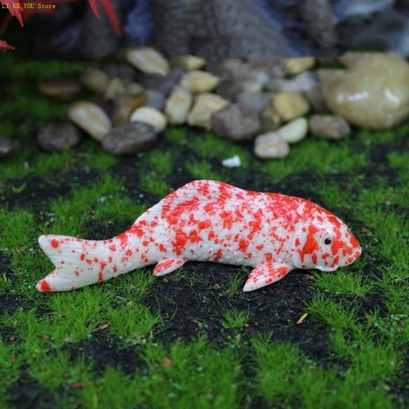 Background Resin Art - W3JE 魚エビ魚の装飾品水族館風景魚の置物