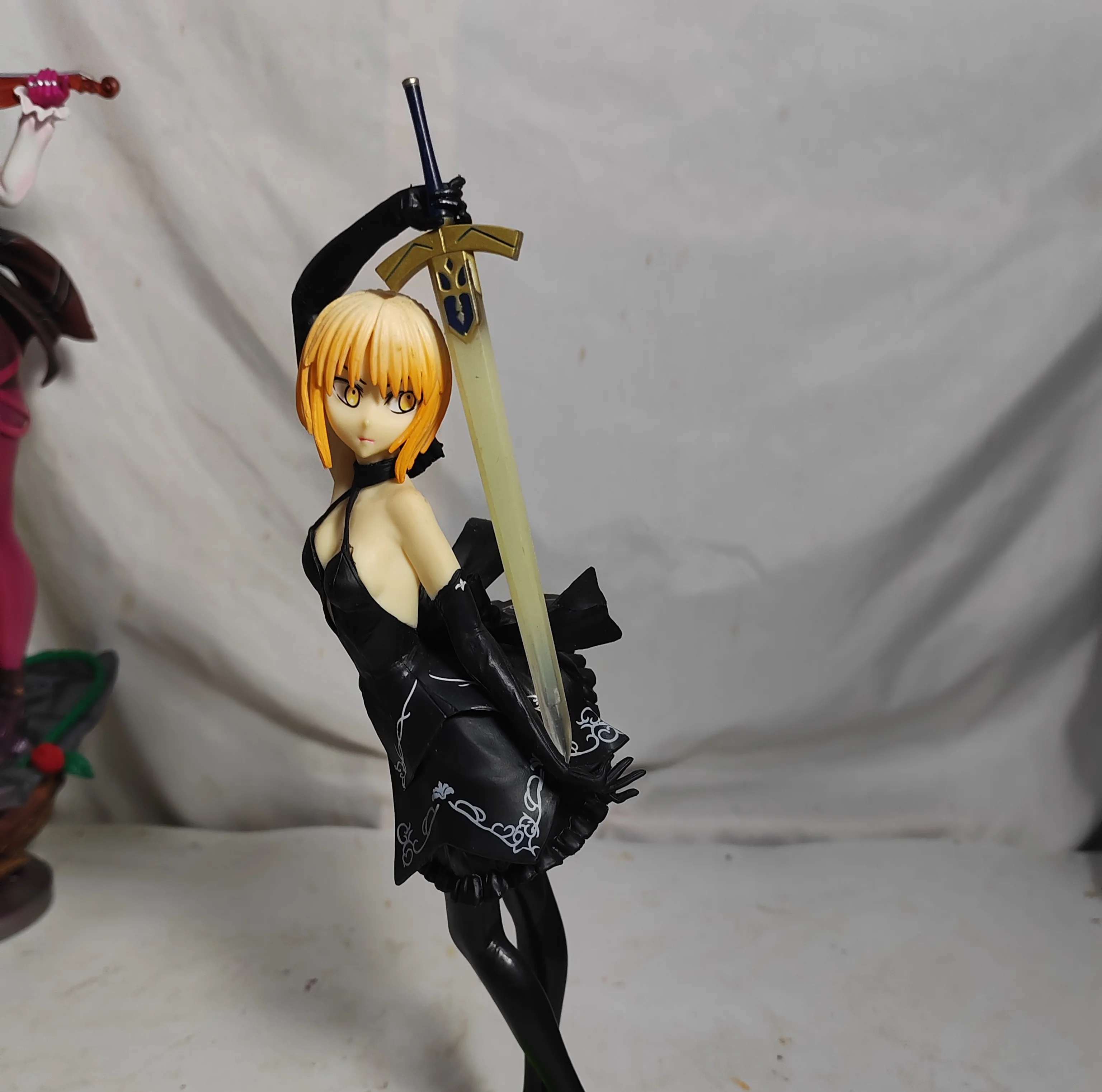 Resin Art Online - アニメセイバーフェイト/グランドオーダーアートオンラインキットかわいい樹脂 GK DIY ホワイトアセンブリ GK モデル像おもちゃ