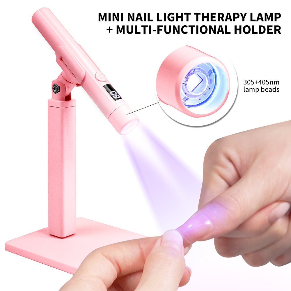 Uv Lamp Nail Resin - ポータブルネイル UV LED ランプ充電式爪用ジェルポリッシュ乾燥樹脂クイック UV ライトランプネイルアートデスクスタンド取り外し可能