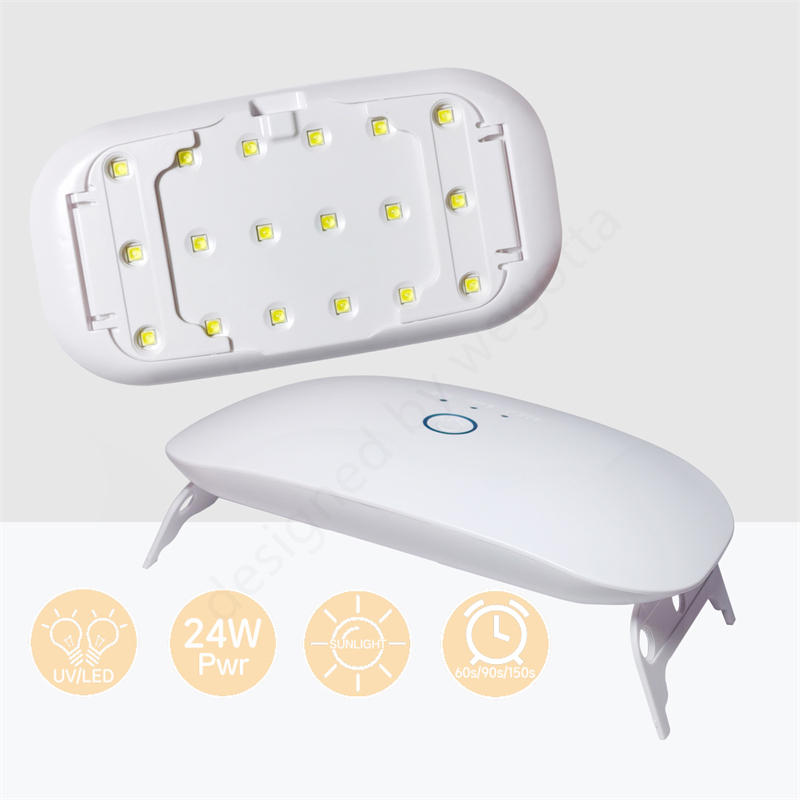 Uv Lamp Nail Resin - 24W USB充電式ジェルネイル用UV LEDランプ、ミニネイルドライヤー爪用UVライト、樹脂硬化用UVランプ