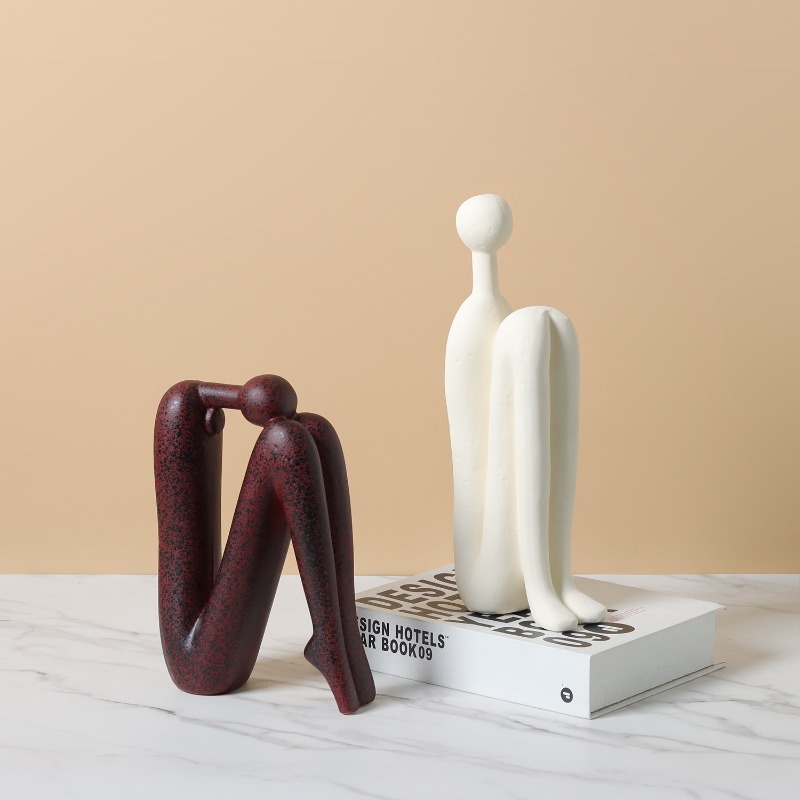 抽象的なフィギュア、ミニマリズム、樹脂彫刻アート、デスクデコ - Resin Art Aesthetic のレビューと価格