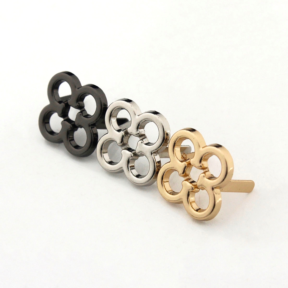 2 個金属花の形の装飾バックルバッグファッションクリップバッ - Resin Art Ring のレビューと価格