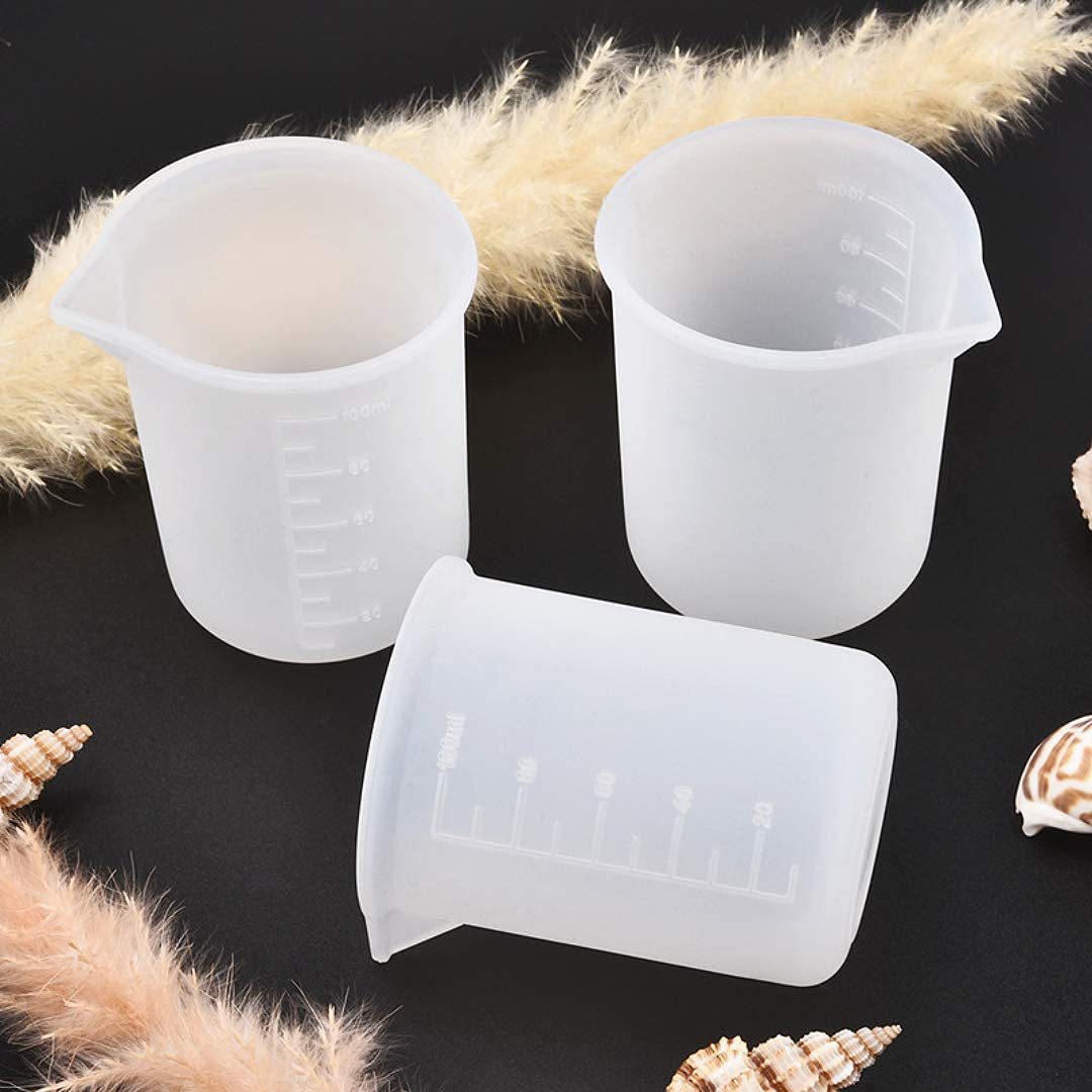 100 ミリリットルシリコーン樹脂消耗品計量カップ透明テープ - Resin Mixing Cup のレビューと価格