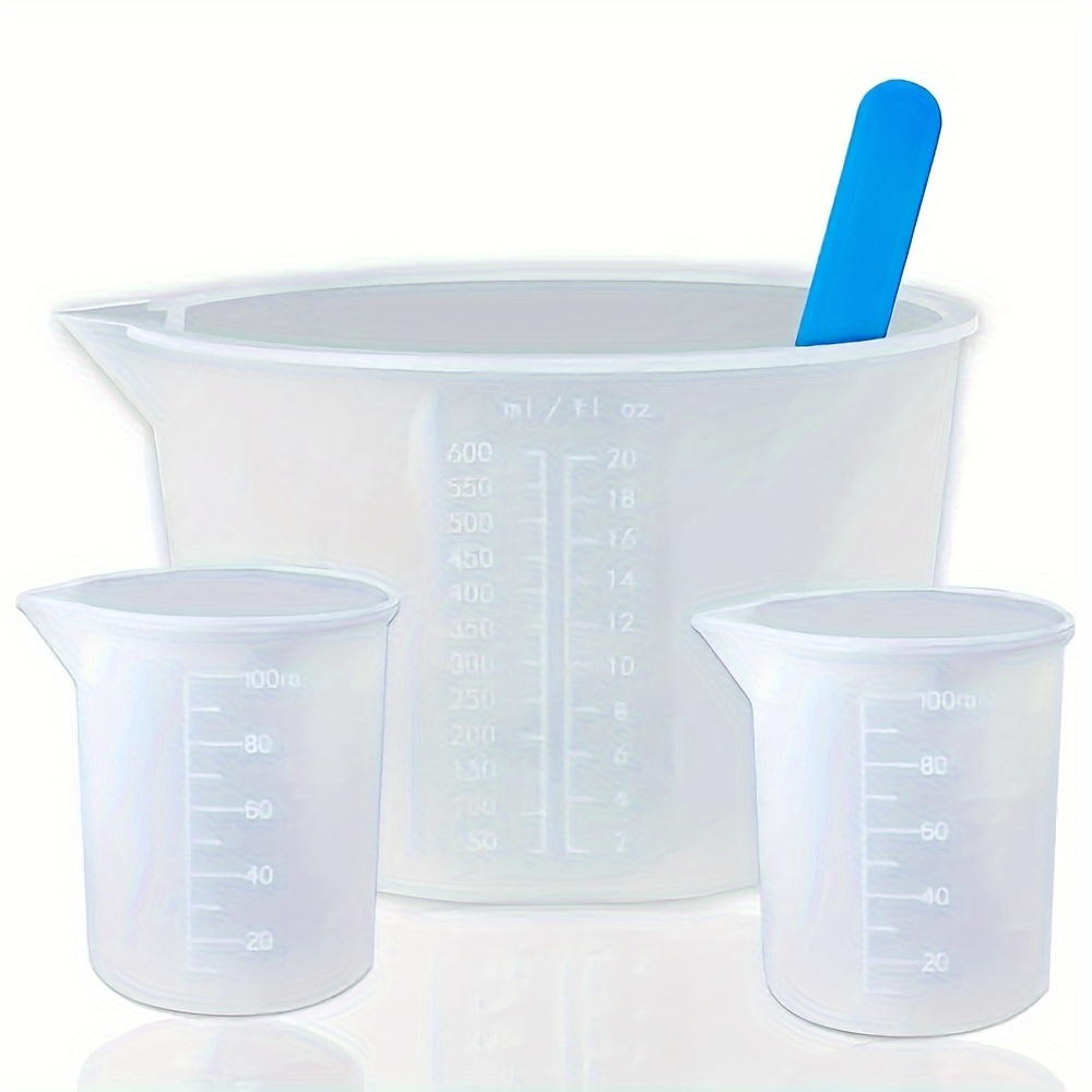 シリコン計量カップ、600ml/20oz&100mlの増粘・ - Resin Mixing Cup のレビューと価格