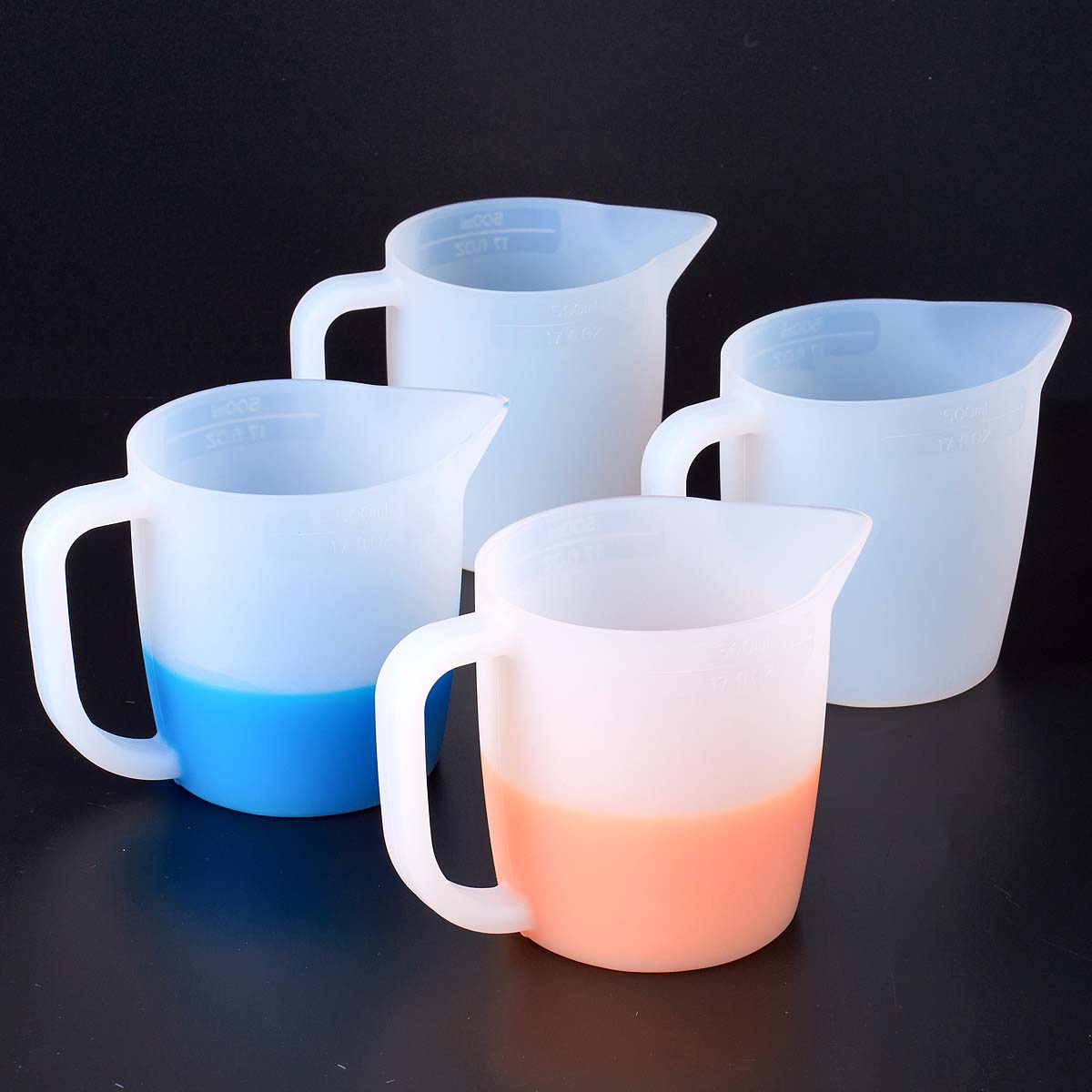 500mlシリコン計量カップ、ハンドル付き、DIY混合エポキ - Resin Mixing Cup のレビューと価格