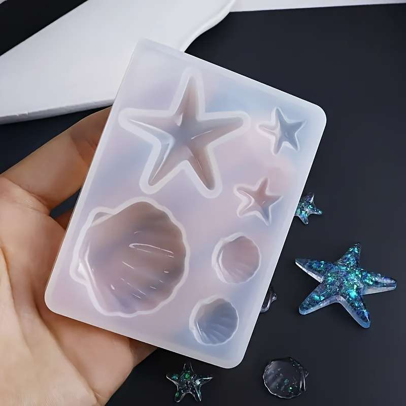 DIY 海洋テーマクリスタルエポキシ樹脂シェルジュエリーペン - Resin Art Glue のレビューと価格