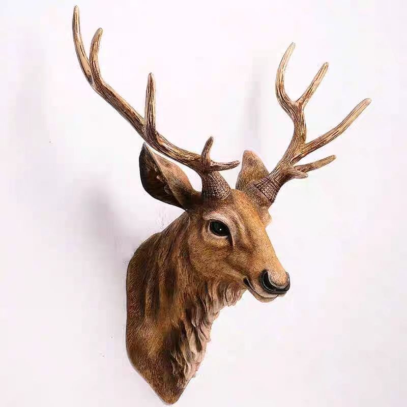 60/80CM アメリカンディアヘッド ウォールマウントデコ - Background Resin Art のレビューと価格
