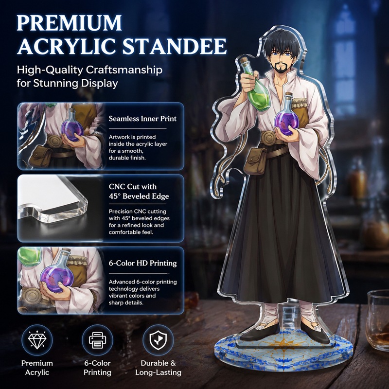 魔女帽子アトリエアクリルスタンドモデルプレートココ・キフリー - Resin Art Hanging のレビューと価格