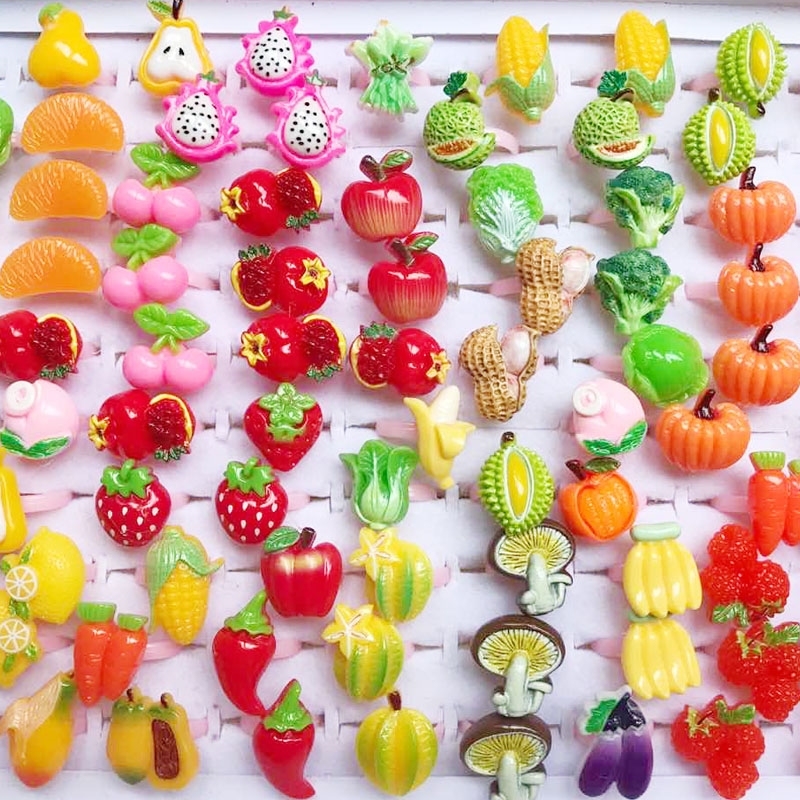 子供用のプラスチック製漫画リング,調節可能なオープニングボッ - Resin Art Ring のレビューと価格