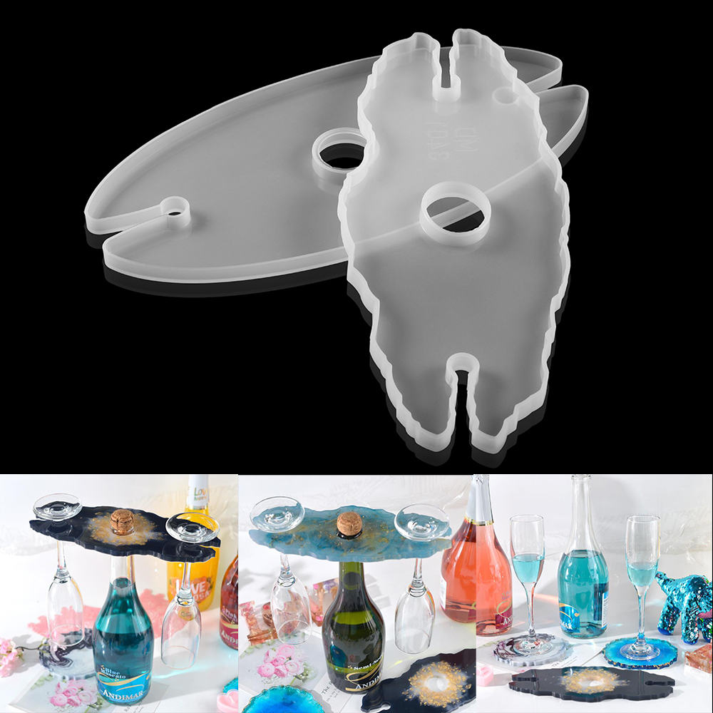 シリコンワイントレイ,1ピース,エポキシ樹脂モールド,手作り - Resin Art Equipment のレビューと価格