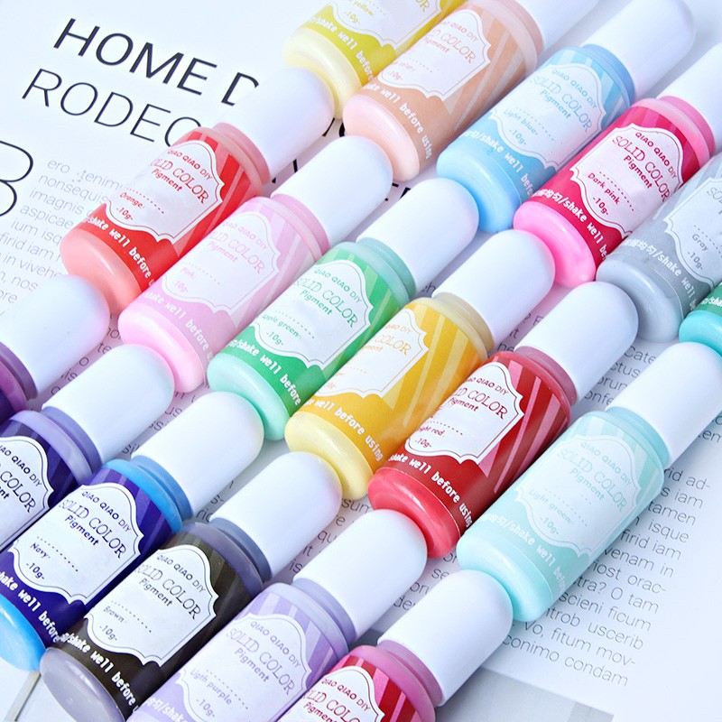 エポキシ樹脂用の18色の鮮やかな液体顔料、高濃度固形染料の卸 - Resin Art Glue のレビューと価格