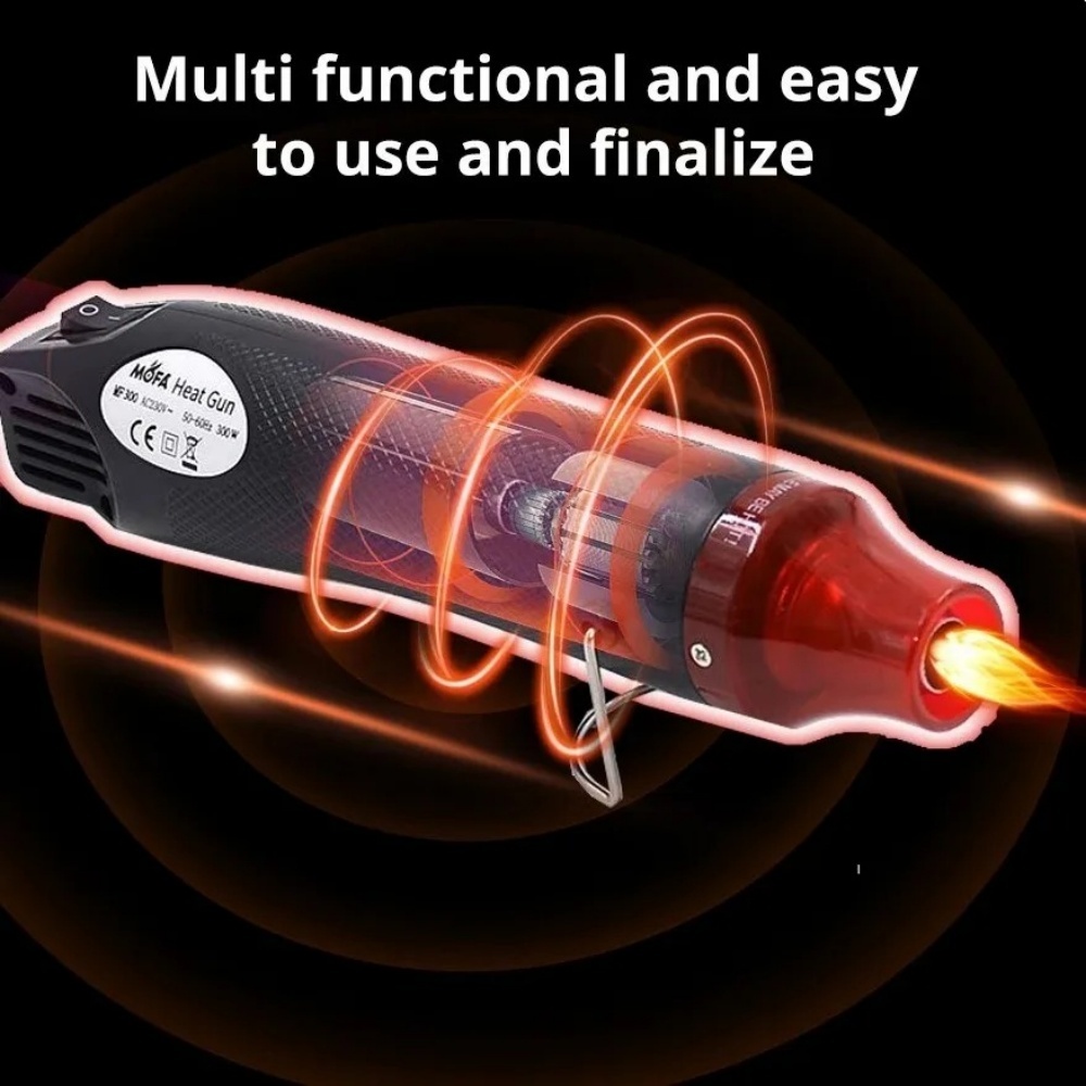 ミニハンドヘルド熱風ヒートガン EU/USプラグ ポータブル - Resin Art Heat Gun のレビューと価格