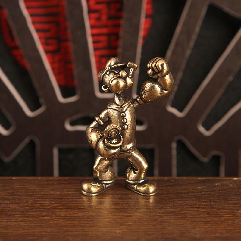 △   1/2 個ポパイセーラーマンフィギュア真鍮家の装飾オ - Resin Art Table のレビューと価格