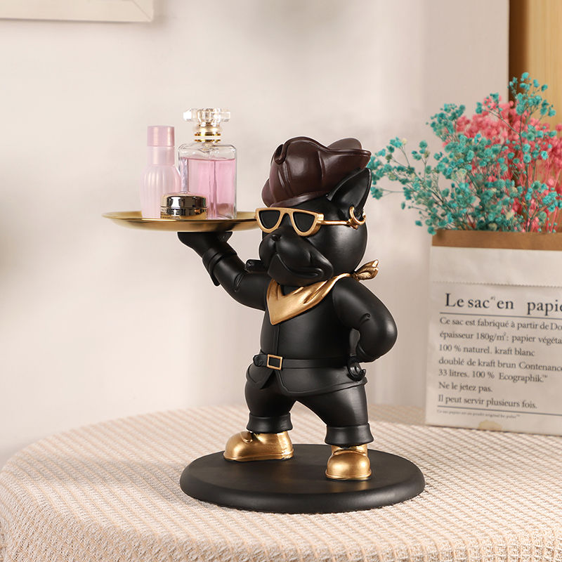樹脂海賊シェフ像トレイリモコンキーモダンな玄関ホルダーキャン - Resin Art Table のレビューと価格