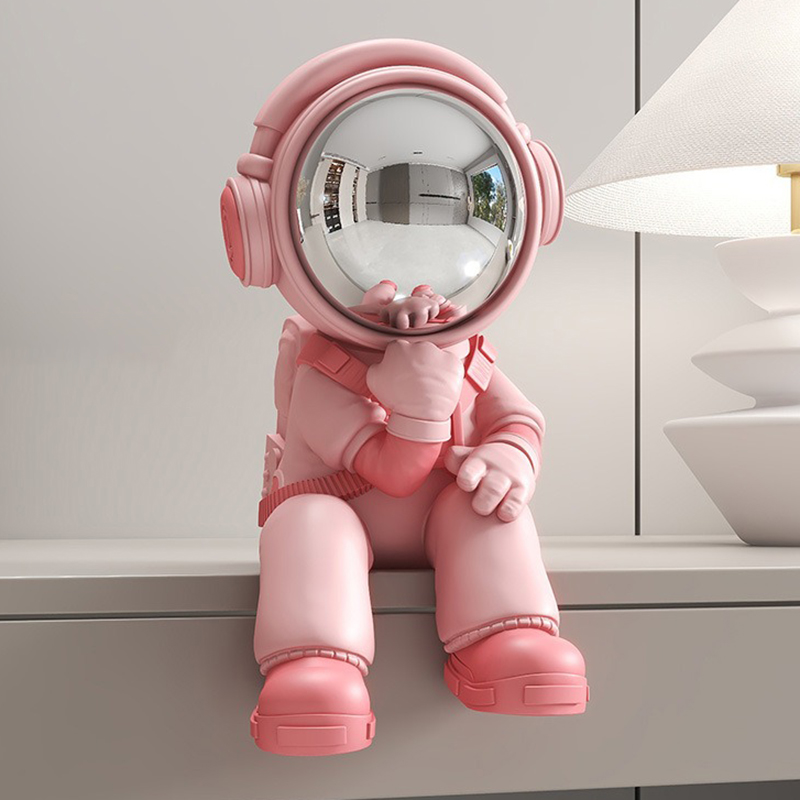 ミニチュア宇宙飛行士の装飾品、リビングルームの美的置物、創造 - Resin Art Aesthetic のレビューと価格