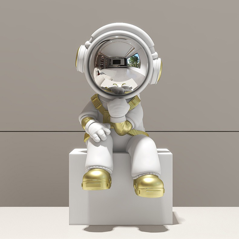 ミニチュア宇宙飛行士の装飾品、リビングルームの美的置物、創造 - Resin Art Aesthetic のレビューと価格