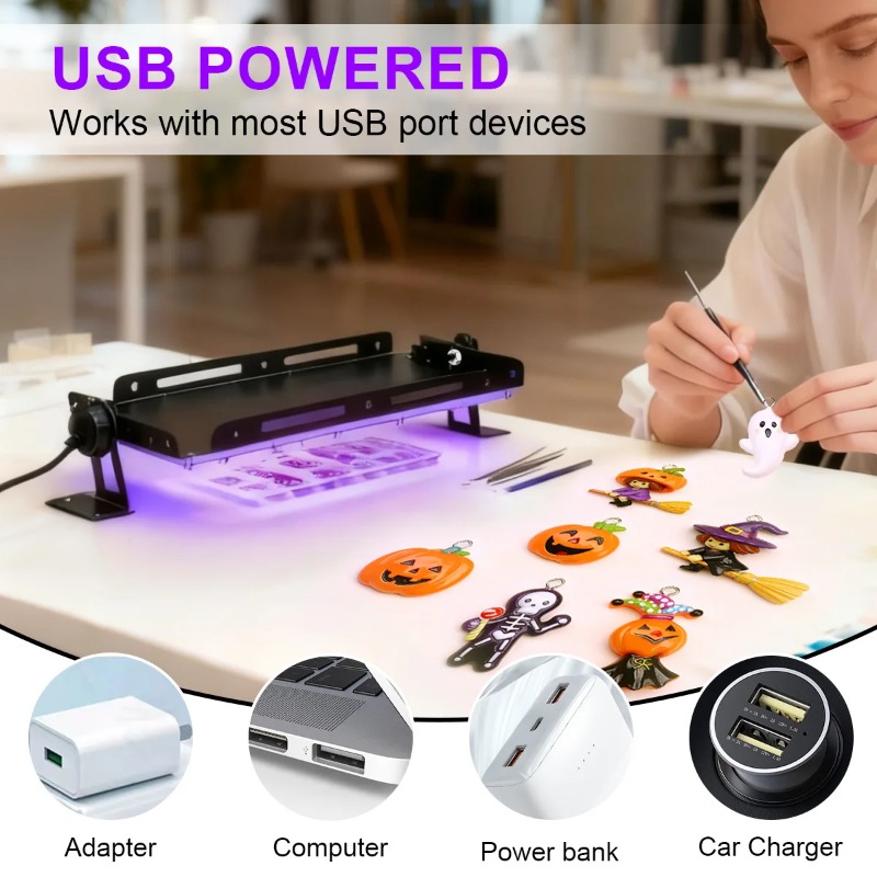 超明るいLED UV硬化ランプ - DIYレジンエポキシ、ネ - Uv Lamp Nail Resin のレビューと価格