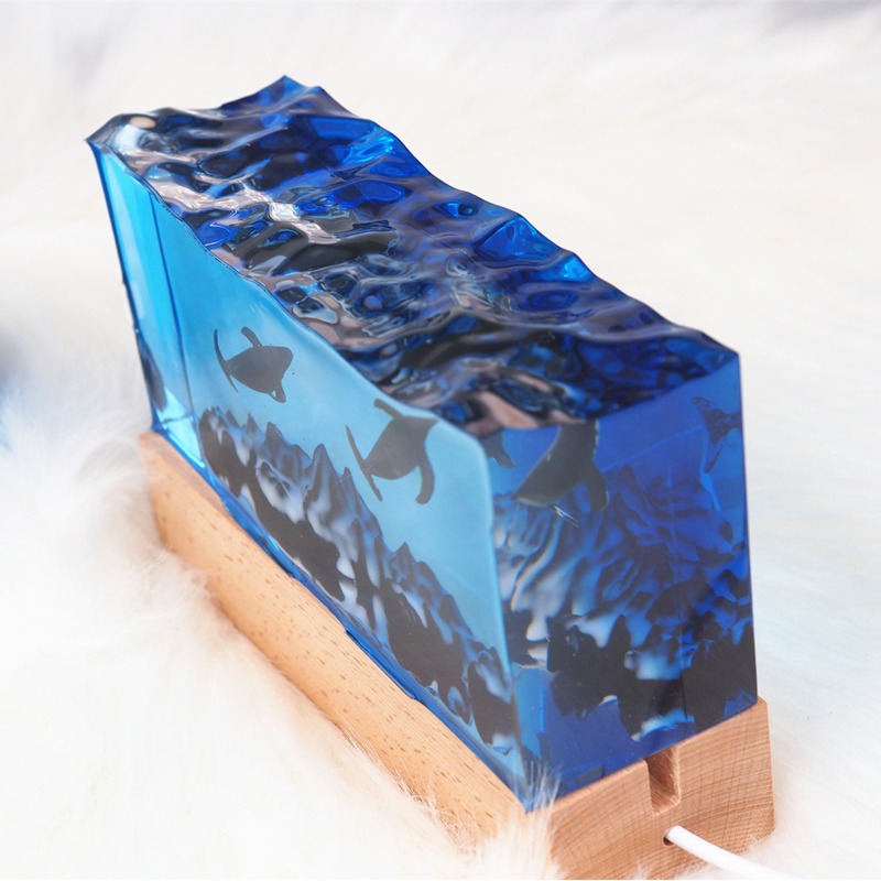 DIYレジン工芸ライト水中風景シリコンキャスティングモールド - Resin Art Equipment のレビューと価格
