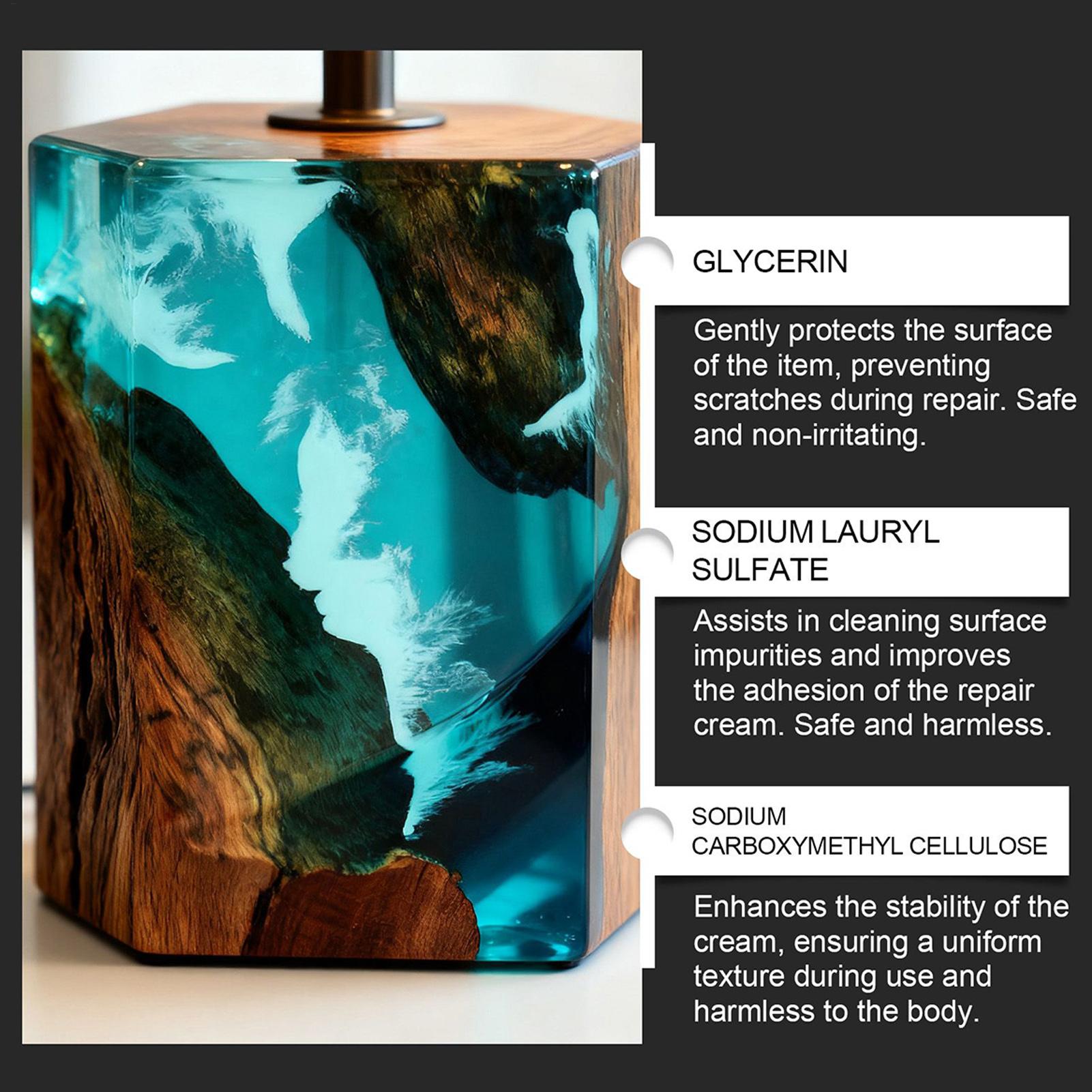エポキシ樹脂研磨キット - 光沢を復元するクリーミーな傷取り - Resin Art Table のレビューと価格