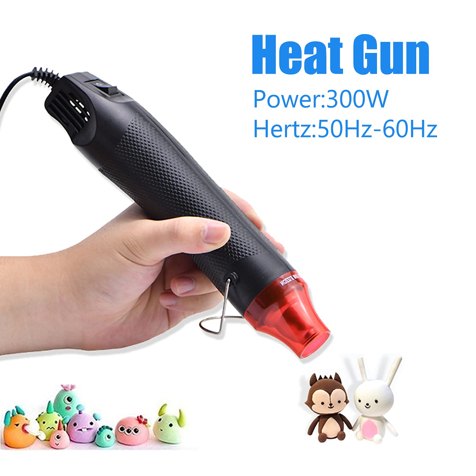 110V/220Vミニホットエアガン 300W ポータブルヒ - Resin Art Heat Gun のレビューと価格