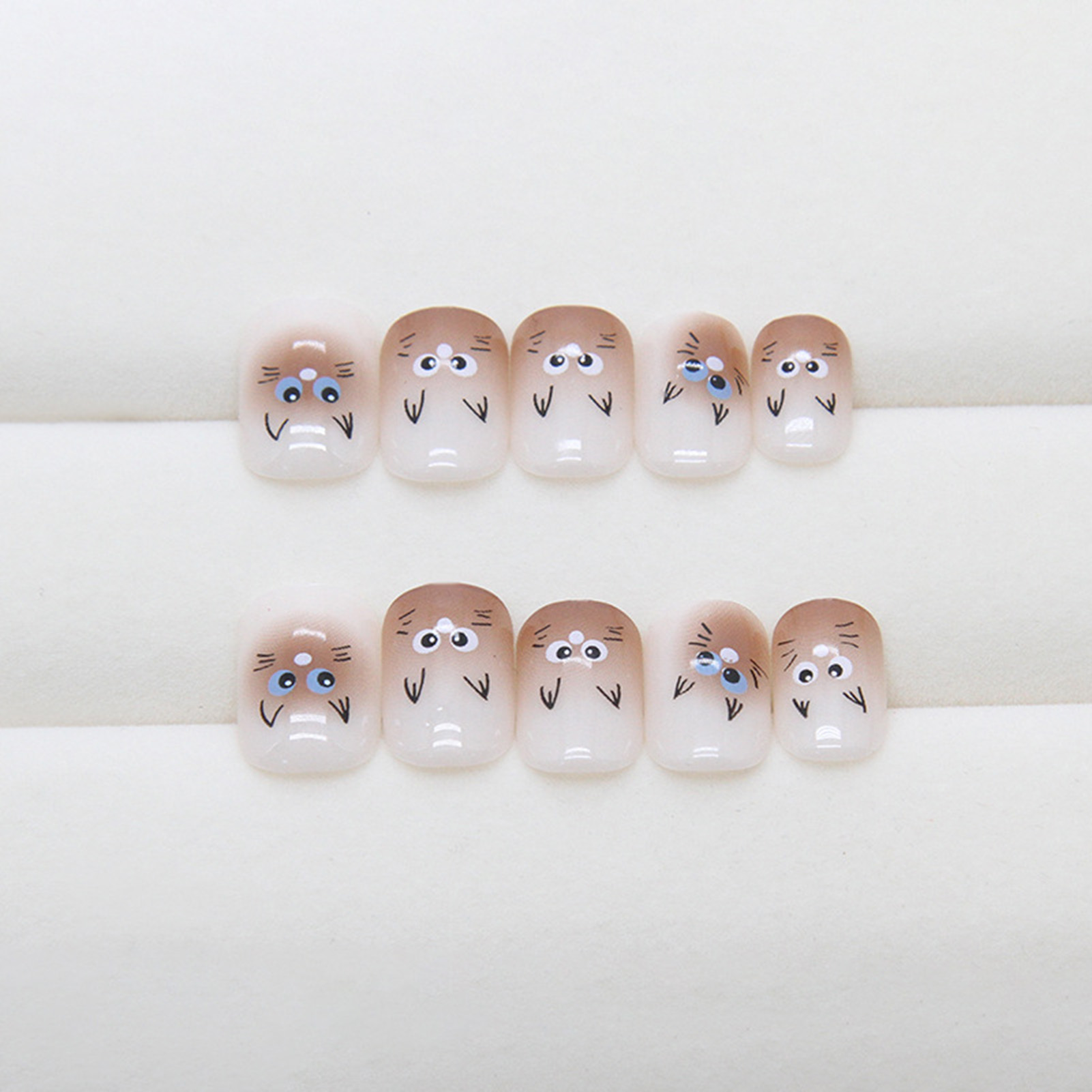 フェイクネイル レジン製 ショート プレスオンネイル かわい - Resin Art Online のレビューと価格