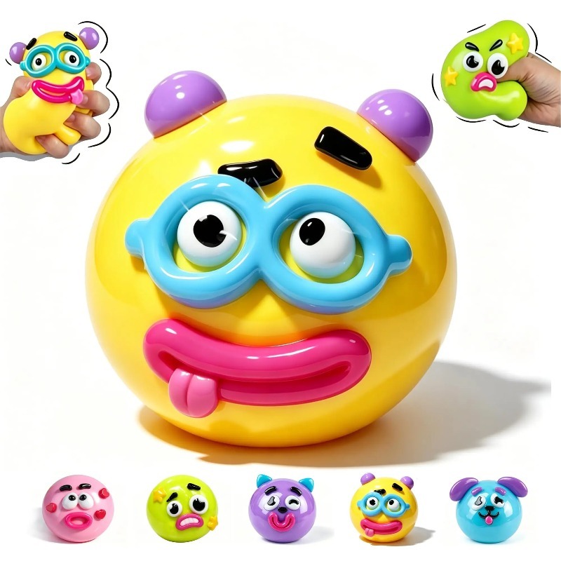 2026年新作のかわいい犬の顔が交換可能な低反発スクイッシー - Resin Art Toys のレビューと価格