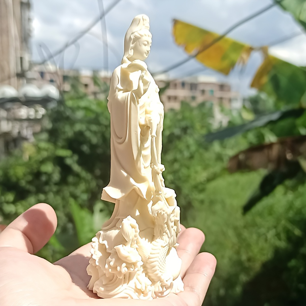 樹脂製観音仏像 クリスマス・新年礼拝用飾り 禅風工芸品 アー - Resin Art Aesthetic のレビューと価格