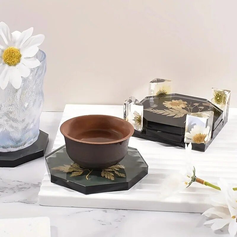 コースター樹脂モールドセットには、コースター収納ボックスモー - Resin Art Equipment のレビューと価格