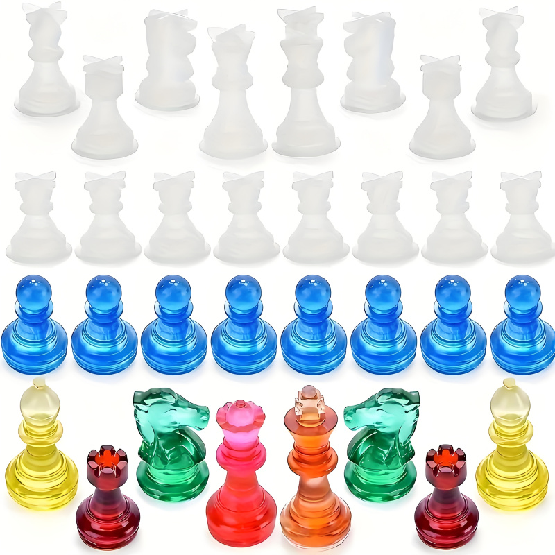 11Chessboard16樹脂シリコンモールドセット、3D - Resin Art Equipment のレビューと価格