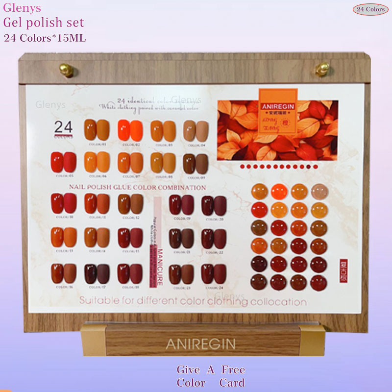 ヴィンテージブラウン 24色ネイルポリッシュグルー グレニス - Resin Art Online のレビューと価格