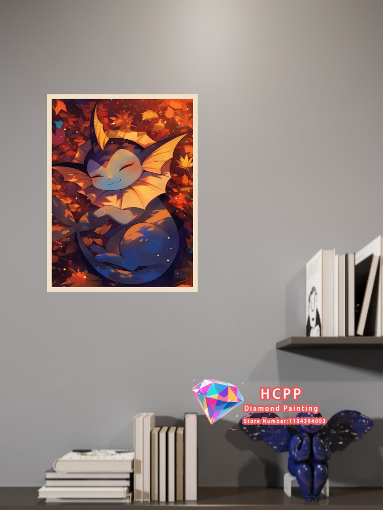1pc フレームレス漫画ポケモンピカチュウリザードンイーブイ - Resin Art Things のレビューと価格