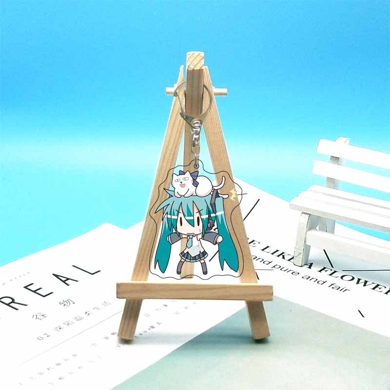 初音ミクアニメアクリルかわいいフィギュアバッグチャームキーリ - Resin Art Hanging のレビューと価格