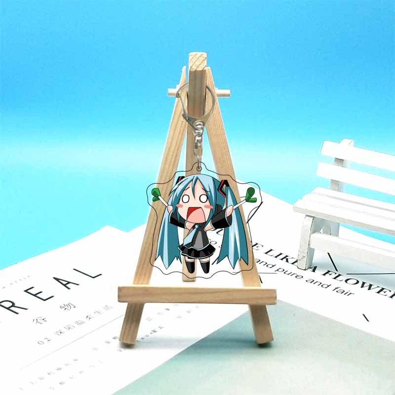 初音ミクアニメアクリルかわいいフィギュアバッグチャームキーリ - Resin Art Hanging のレビューと価格