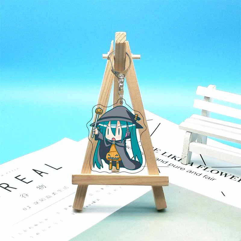 初音ミクアニメアクリルかわいいフィギュアバッグチャームキーリ - Resin Art Hanging のレビューと価格