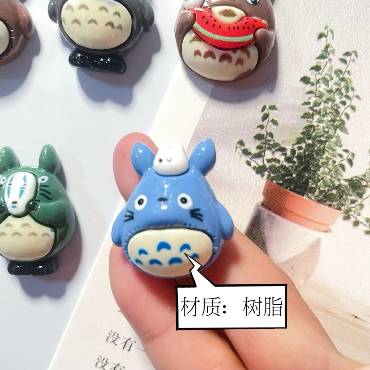 トトロアニメ樹脂製冷蔵庫マグネットかわいい漫画フィギュア磁気 - Resin Art Toys のレビューと価格